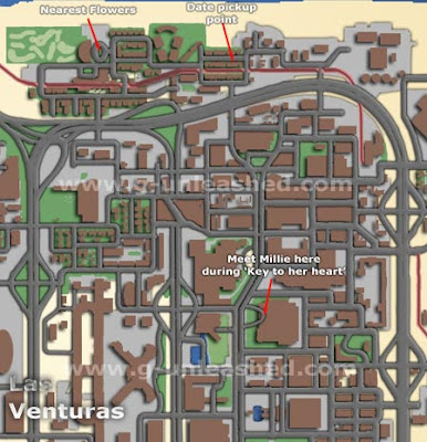 Peta lokasi Millie Perkins GTA San Andreas