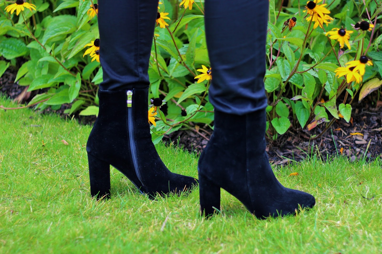 suede heeled boots