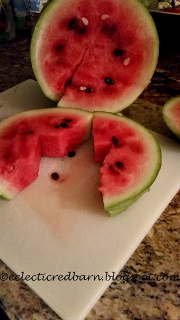 Eclectic Red Barn: Home Grown Watermelon