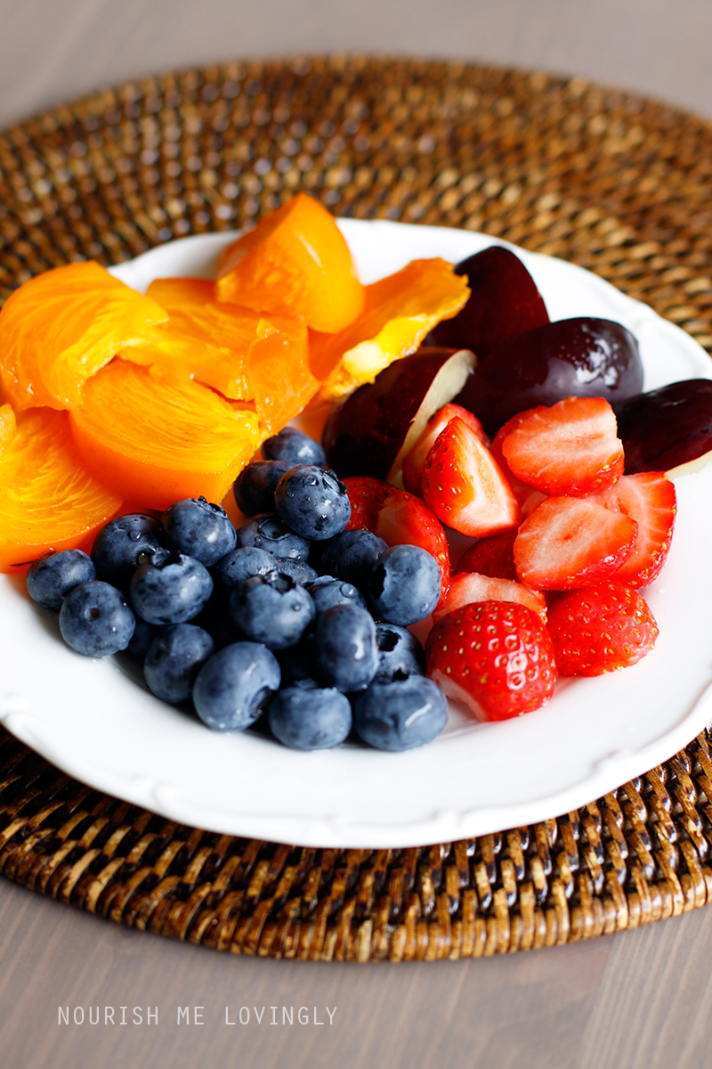 Nourish me lovingly Refreshing summer Fruit plate