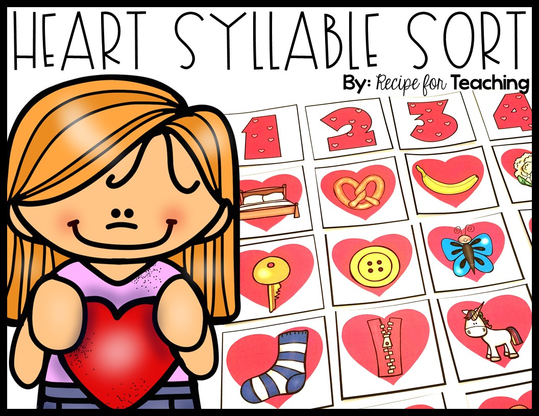 Heart Syllable Sort Recipe for Teaching