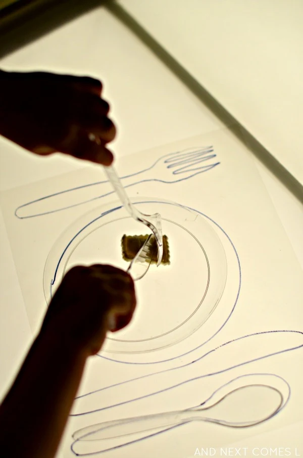 Teaching Kids How to Set the Table Using the Light Table | And Next ...
