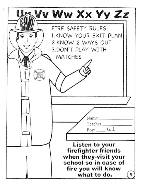 McKinley Elementary Cougars: Fire Safety Coloring Contest