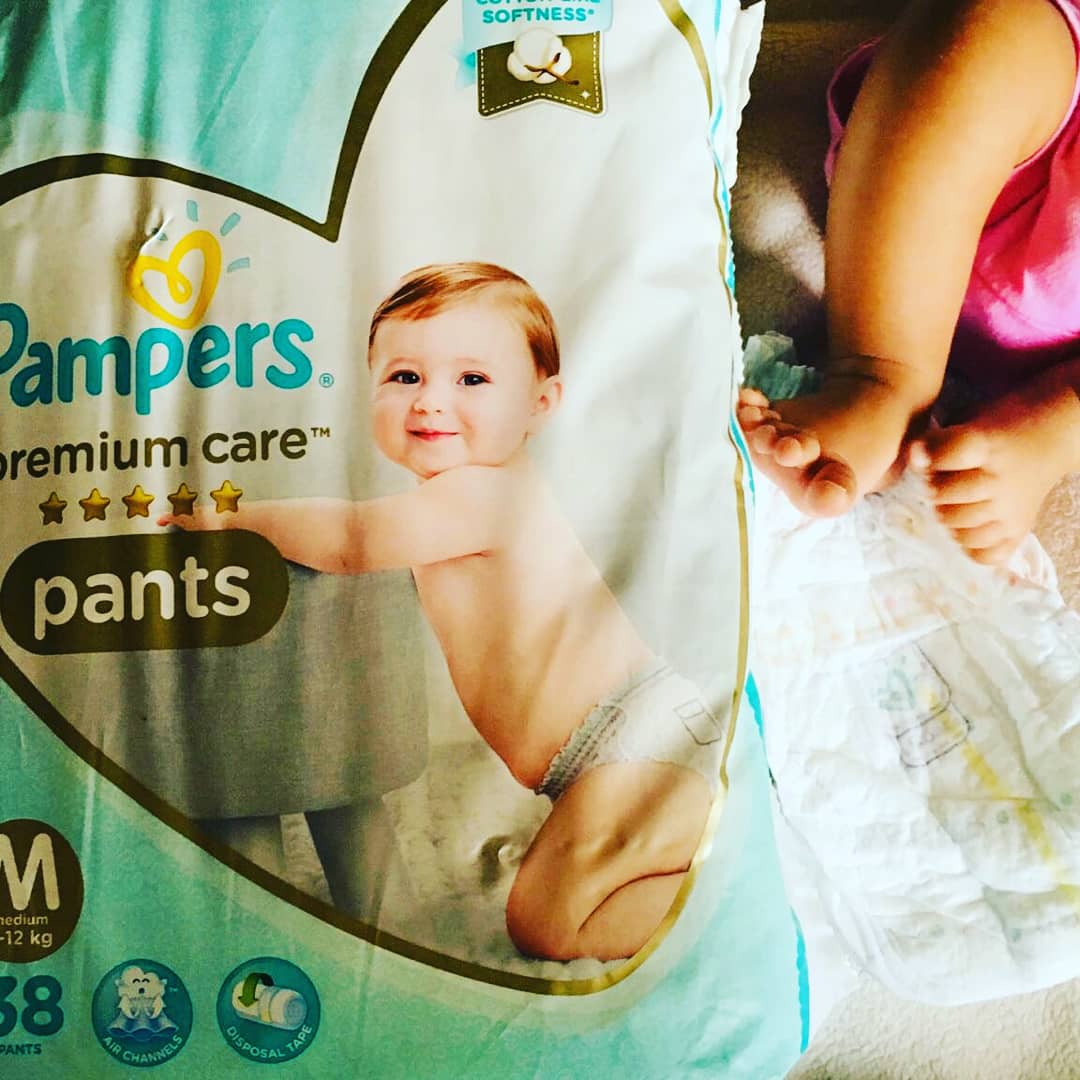 Pampers Premium Care Medium Sized Diaper Pants For 7 To 12 Kilogram Babies