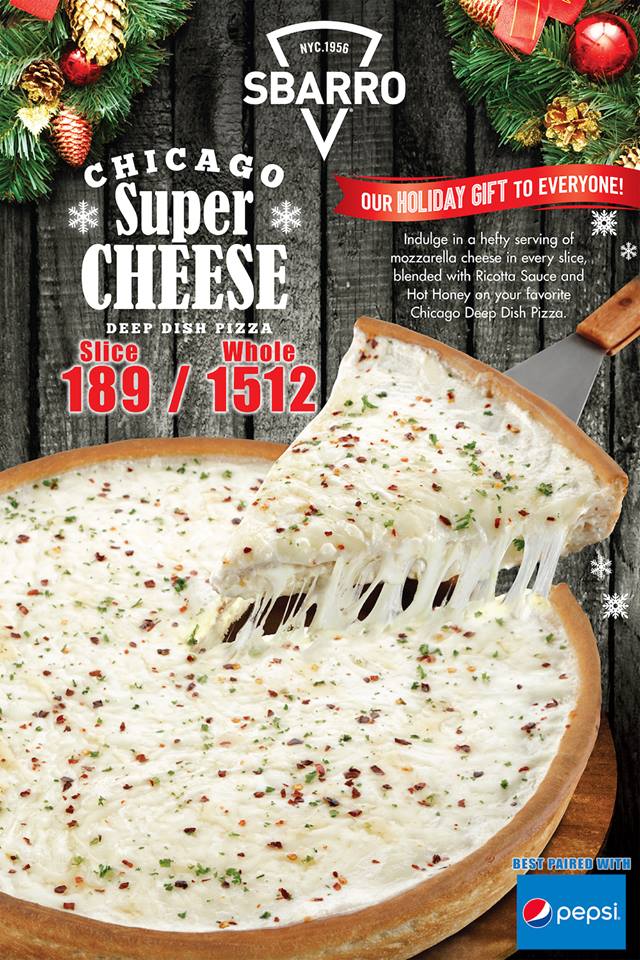 lafanggero White Christmas Indulgence with Sbarro’s Chicago Super