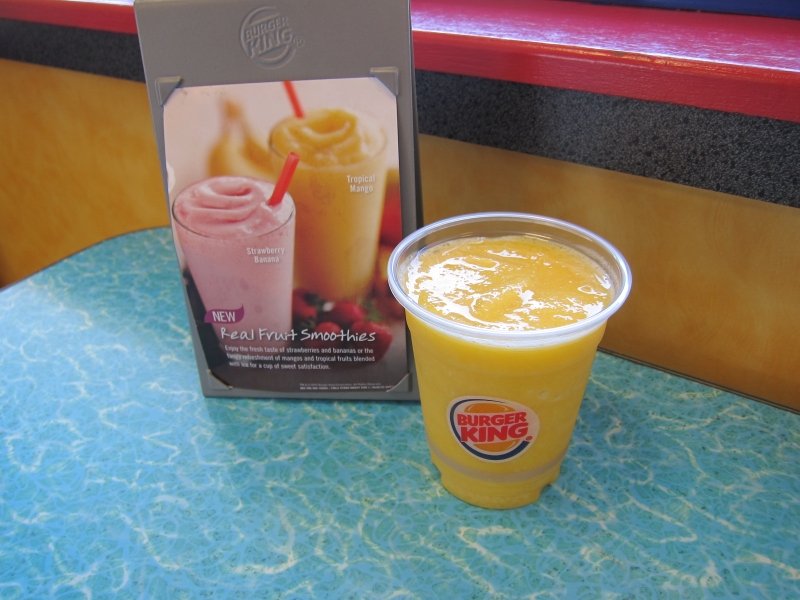 Burger King Tropical Mango Smoothie Calories Burger Poster