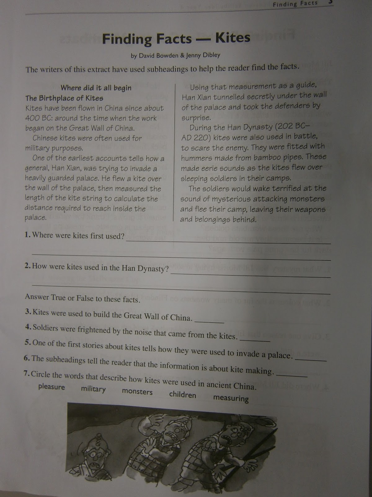 Mr Eddison Reading Comprehension