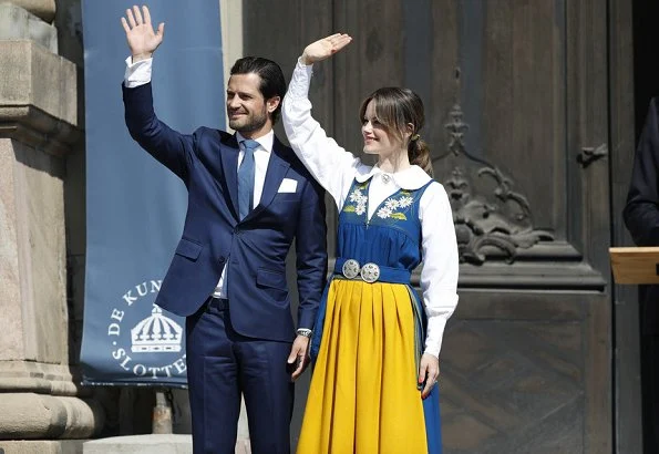 Crown Princess Victoria wore Rodebjer irmaline top and skirt. Prince Carl Phillip and Princess Sofia. Princess Madeleine