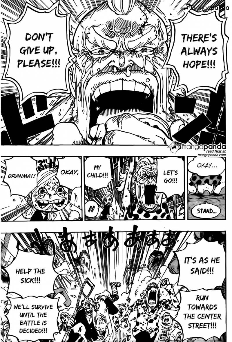 One Piece Ch 785: Even if my legs were broken...