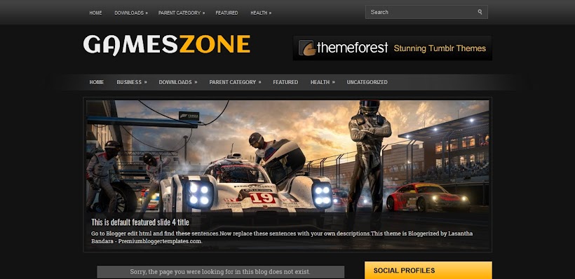 GamesZone Free Blogger Template