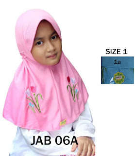 jilbab anak delima jab 06A Size 1