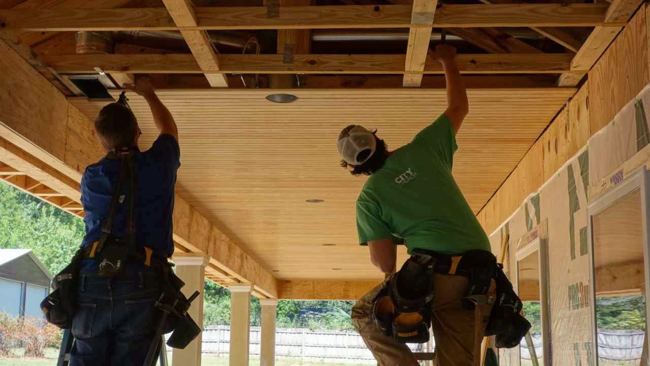 Florida Coal Cracker Chronicles Day 53 Back Porch Ceiling