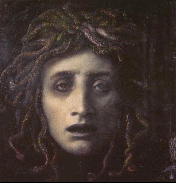 Arnold Böcklin 1827-1901 | Swiss Symbolist painter | Medusa