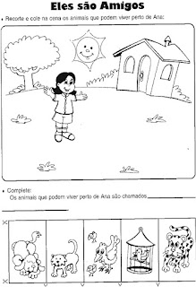 Atividades sobre animais domésticos e selvagens Atividades sobre animais domésticos e selvagens