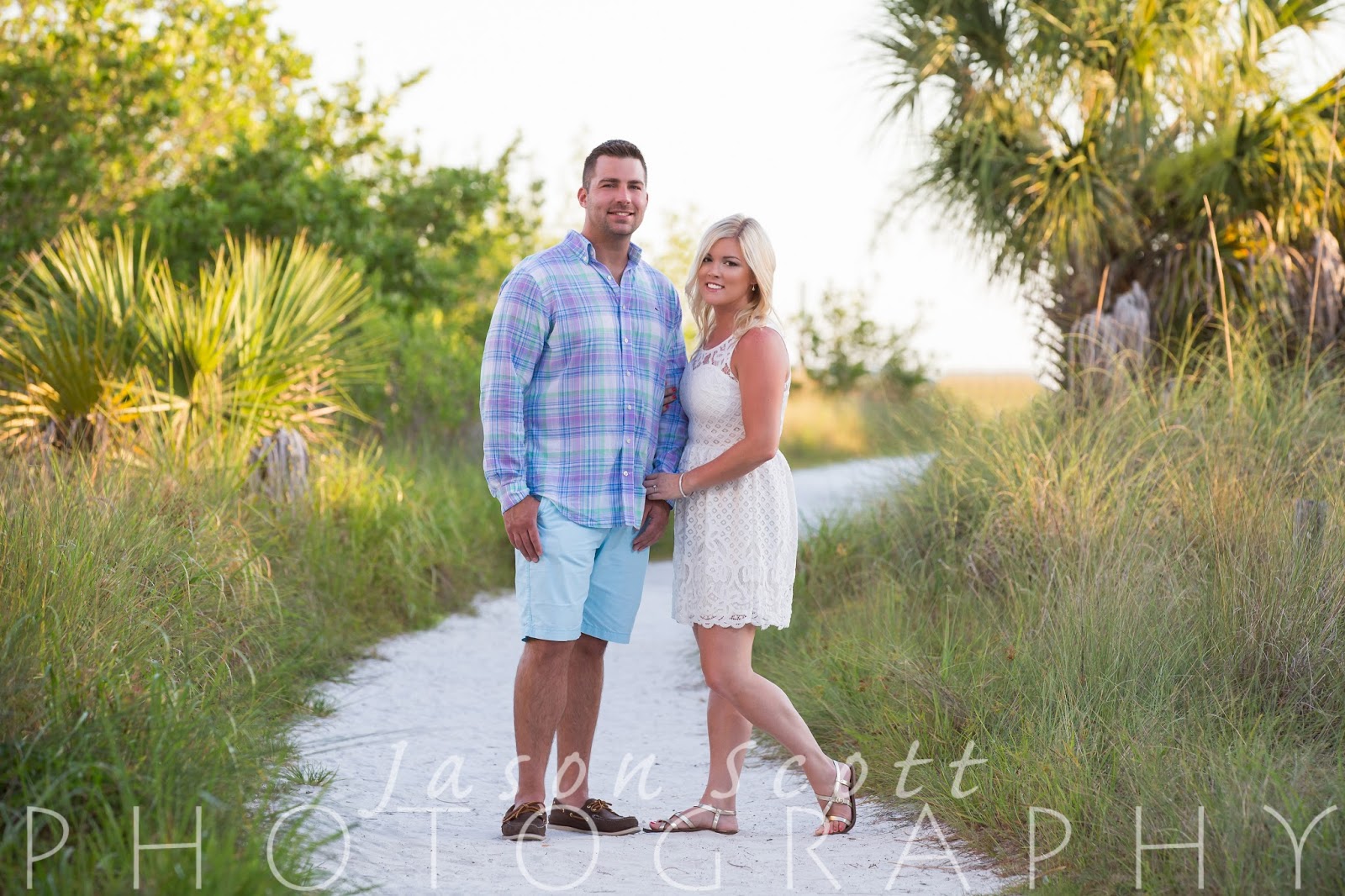 Siesta Key Engagement and Couples Photos on the Beach Zach and Jessica Jason Scott Photography