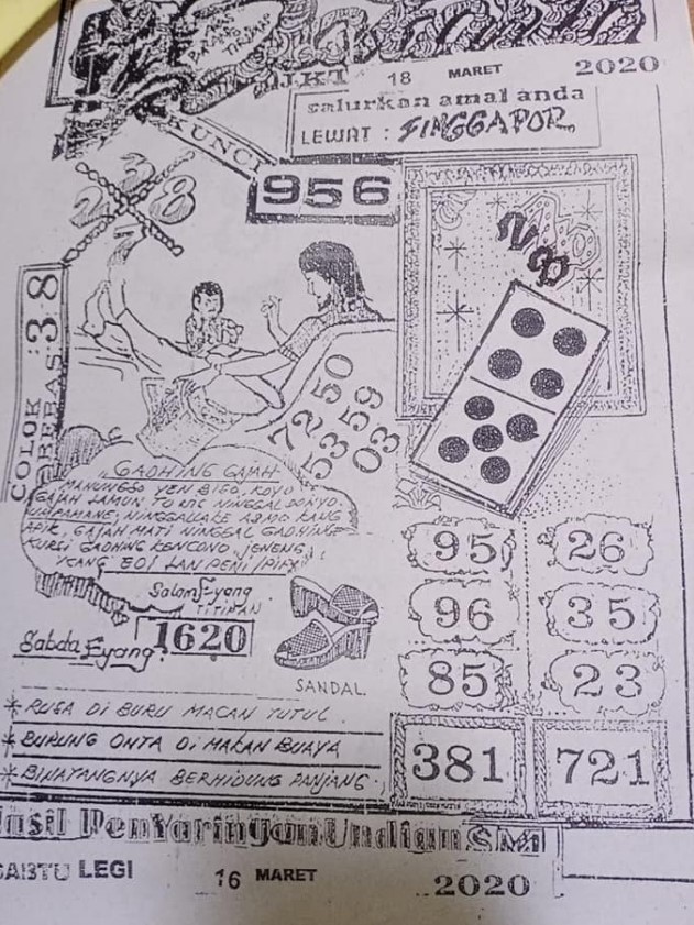 Prediksi Syair Sgp 18 Maret 2020 Syair Togel Sgp Pangkalantoto