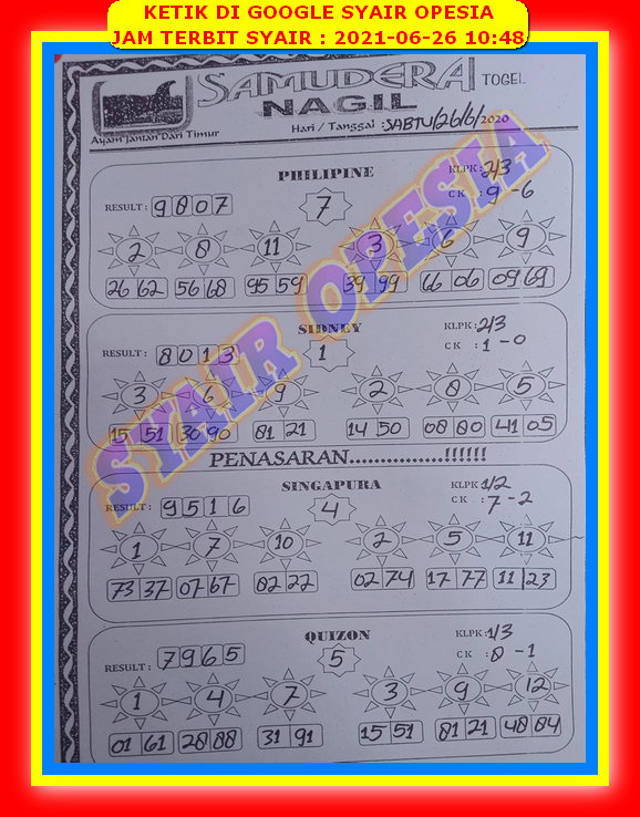 Syair Sdy Hari Ini Sabtu 26 Juni 2021 Opesia Official Syair Sdy Hari Ini Sabtu 26 Juni 2021 Opesia Official