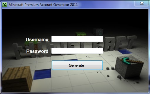 Generate MineCraft Premium Accounts