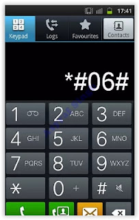 IMEI number - dialing code