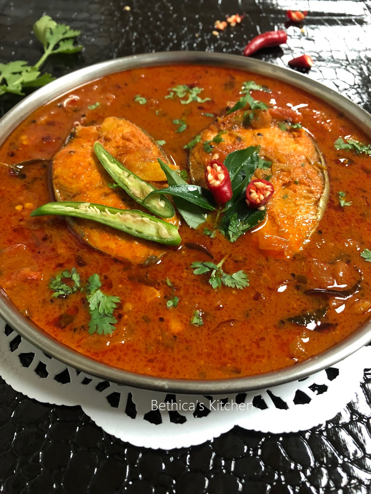 Bethica's Kitchen Flavours: Chepa Pulusu (Fish Curry - Andhra Style)