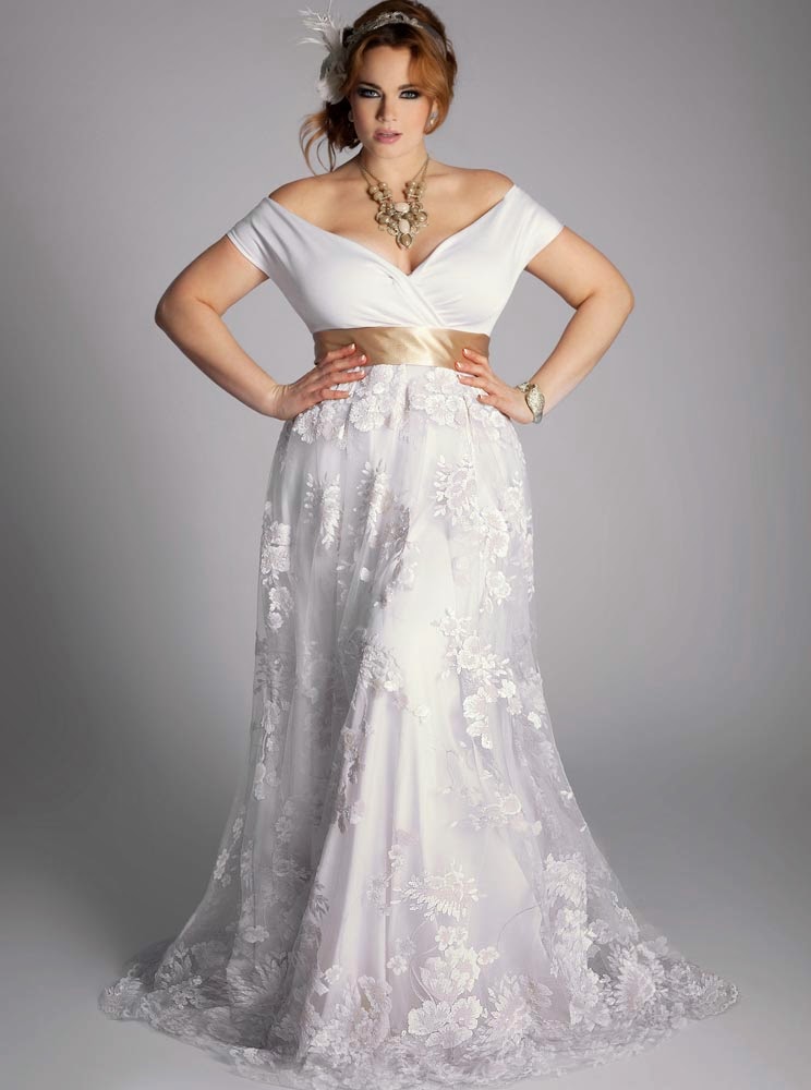 Celtic Rose Plus Size Wedding Dresses Belts Design