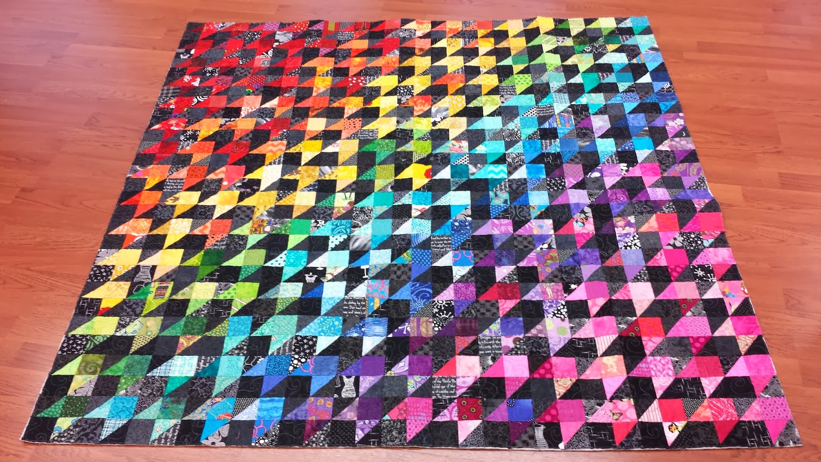 Lovely Frankenstein's Quilting Laboratory Mental Health Quilt "Finished"