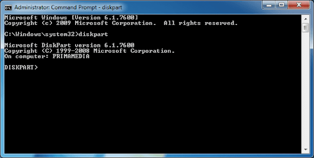 Format Flashdisk melalui Command Prompt - Computer