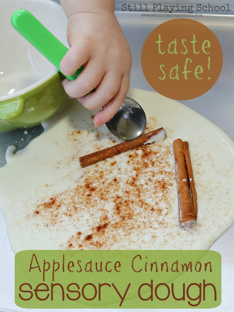 Applesauce Dough for Sensory Play Still Playing School