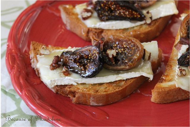 Because of Madalene: Fig and Brie Bruschetta