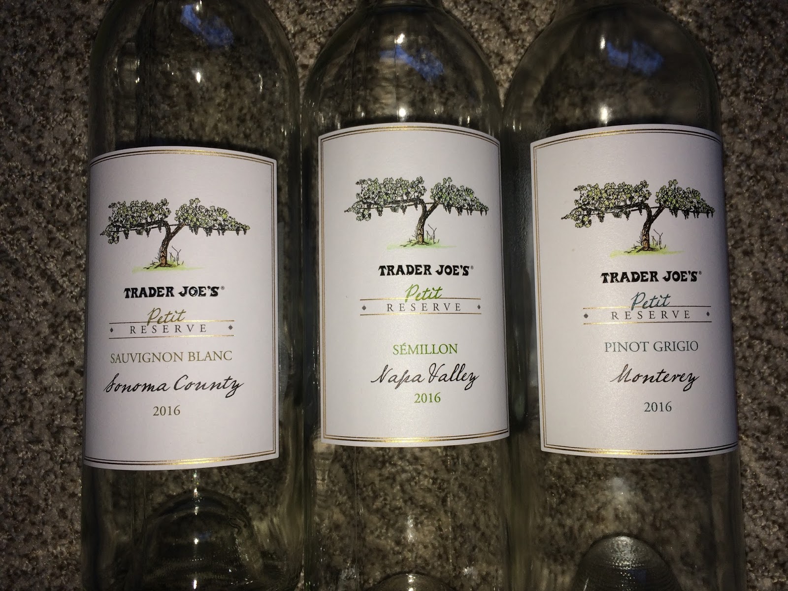 Just JoeP Wonderful White Wines from Trader Joe's