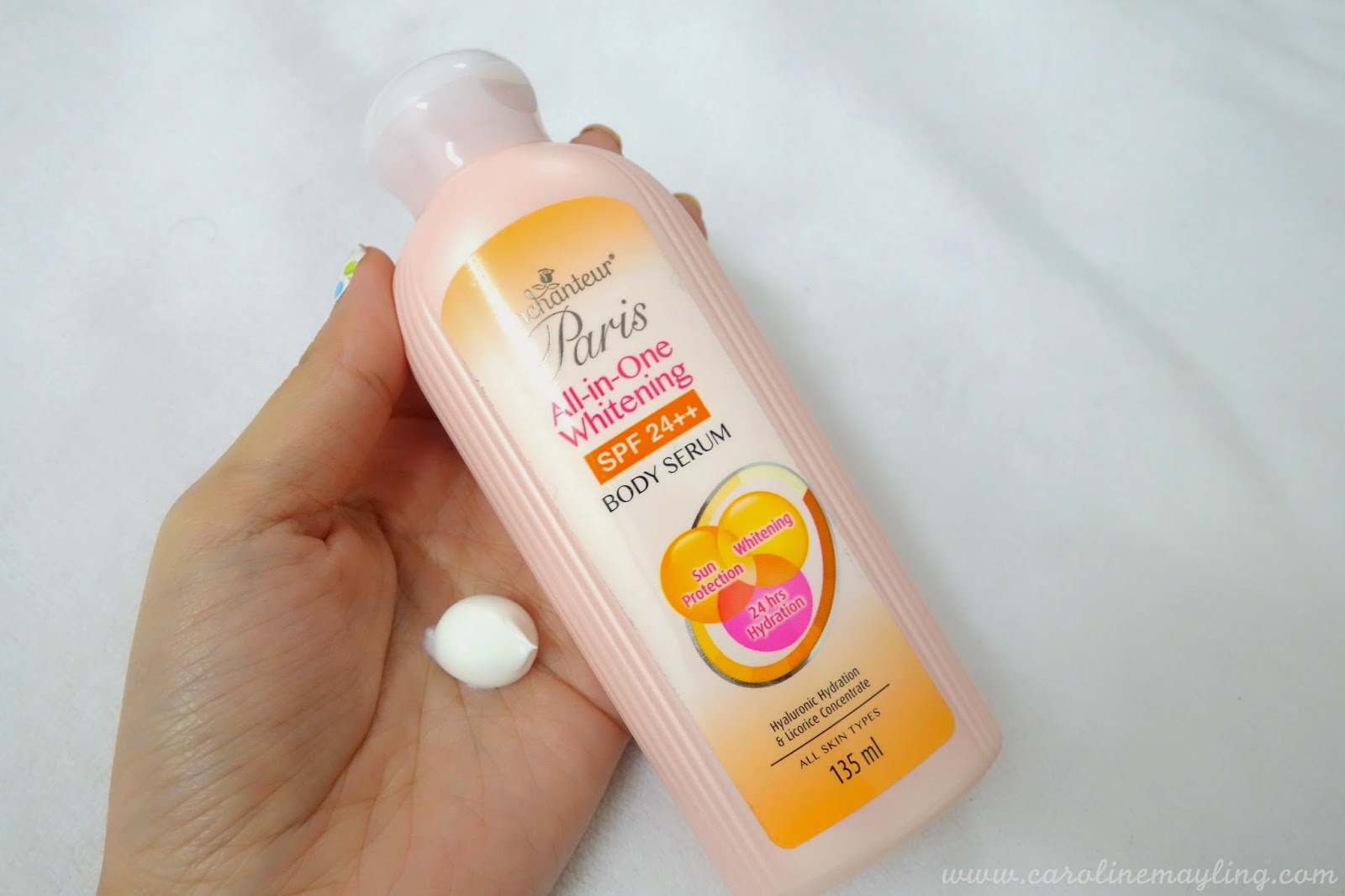 Review Enchanteur Paris Body Lotion carolinemayling