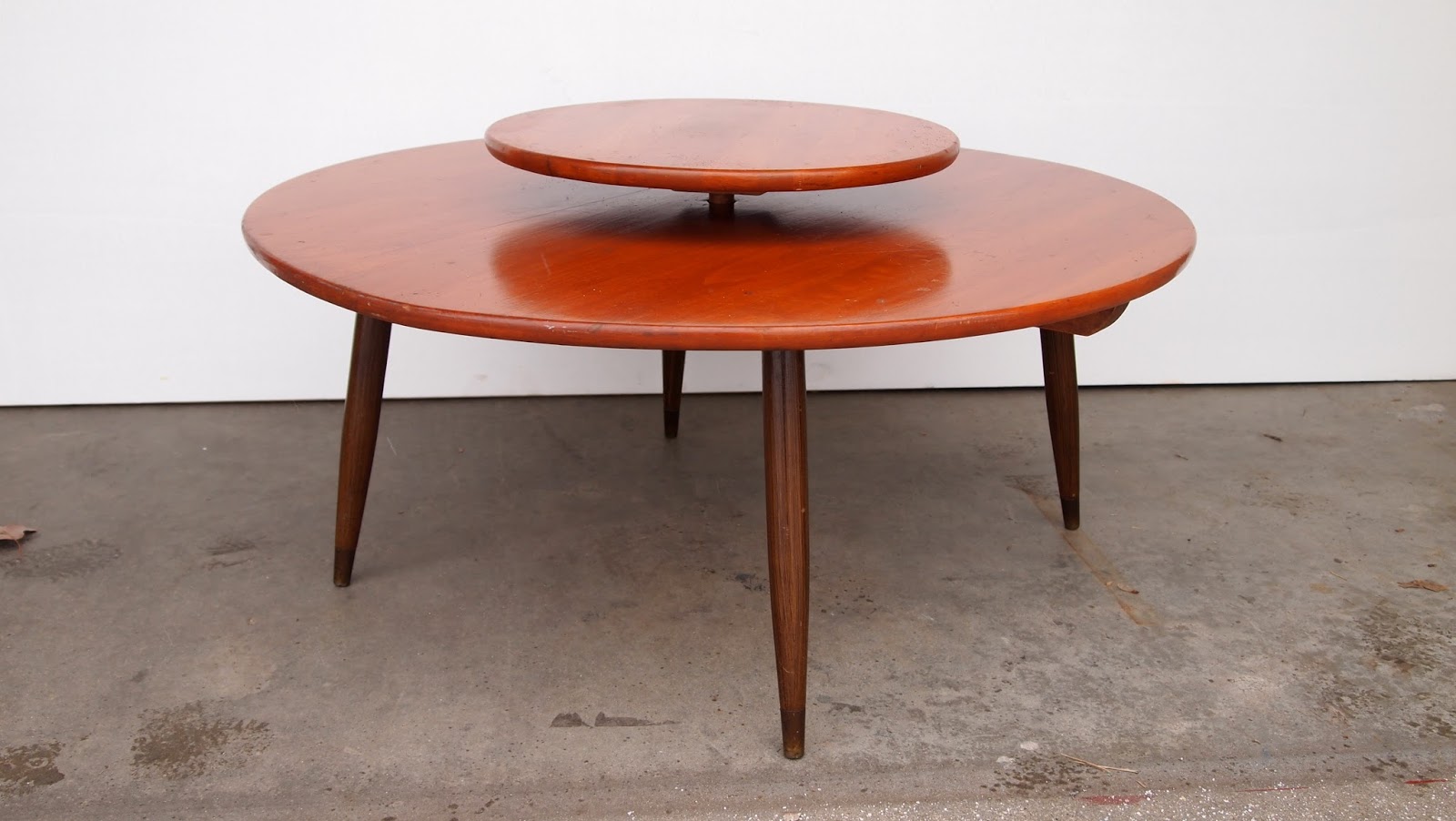 SKU 2021 Beautiful Mid Century Modern Lazy Susan Coffee Table by