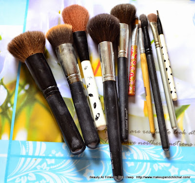 Essential makeup brushes for face and eyes