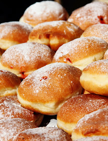 Chanukah Hanukkah jelly donut sufganiot