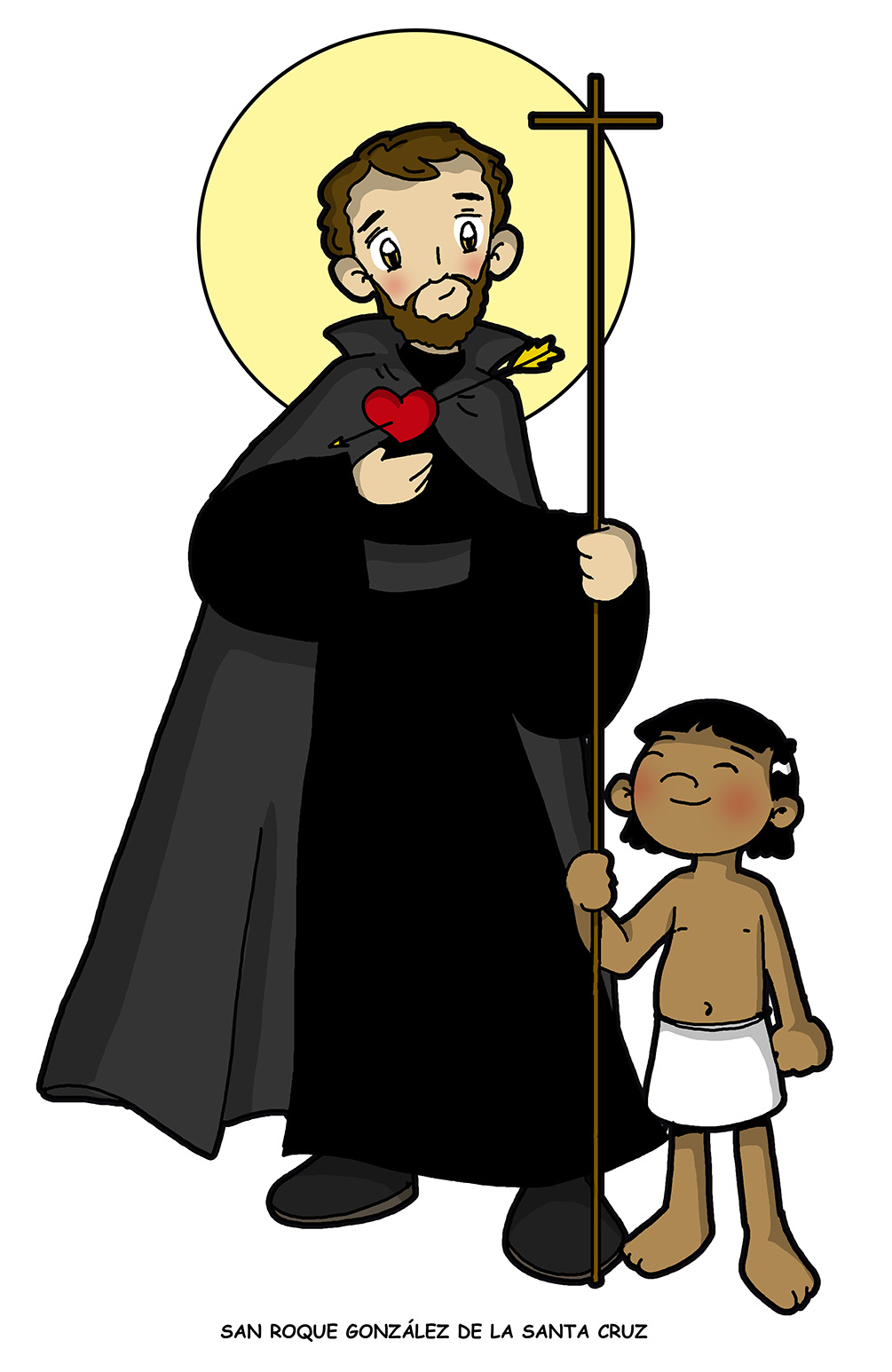 Dibujos para catequesis SAN ROQUE GONZÁLEZ DE LA SANTA CRUZ