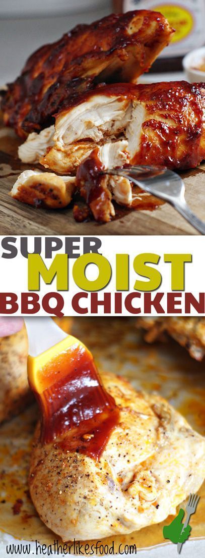 Super Moist Oven Baked BBQ Chicken - Happy to Eat