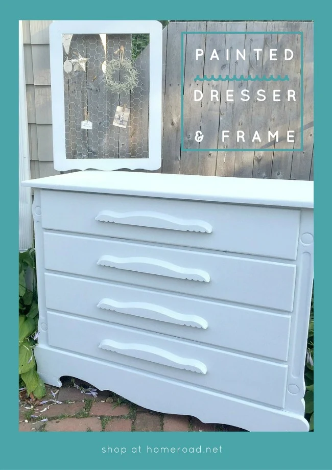 Vintage as is dresser gets a gorgeous makeover. www.homeroad.net