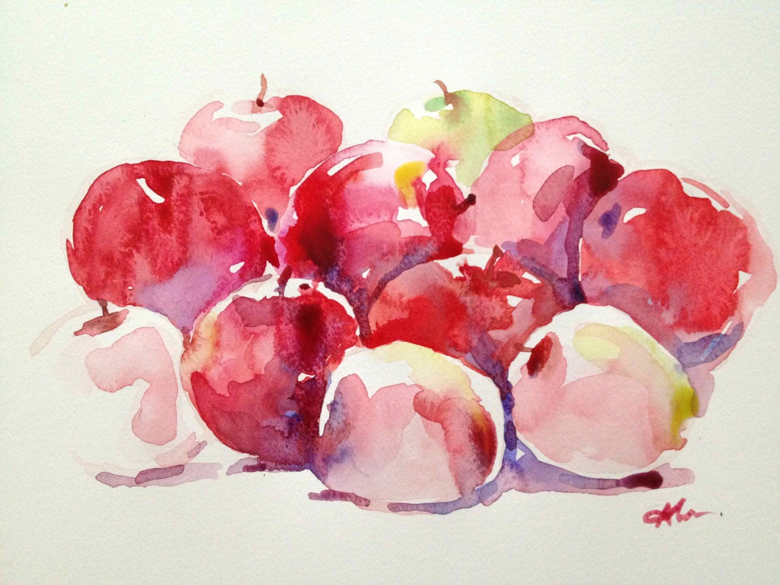 For The Love Of Art Tips Paint apples in just 6 steps!