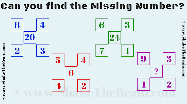 In this Mathematical Logical Reasoning Brain Teaser, your challenge is to find the missing number