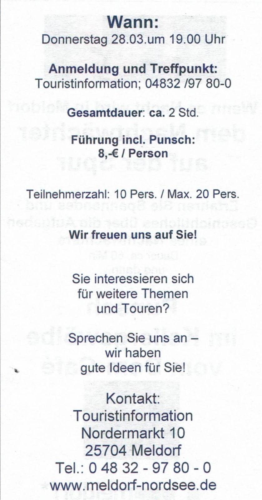 Meldorfer Kulttour Marz 2019