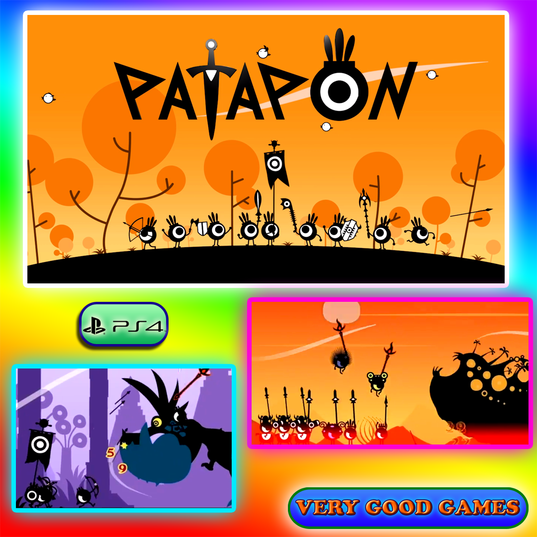 A banner for a short review of Patapon Remastered - a game for PS4