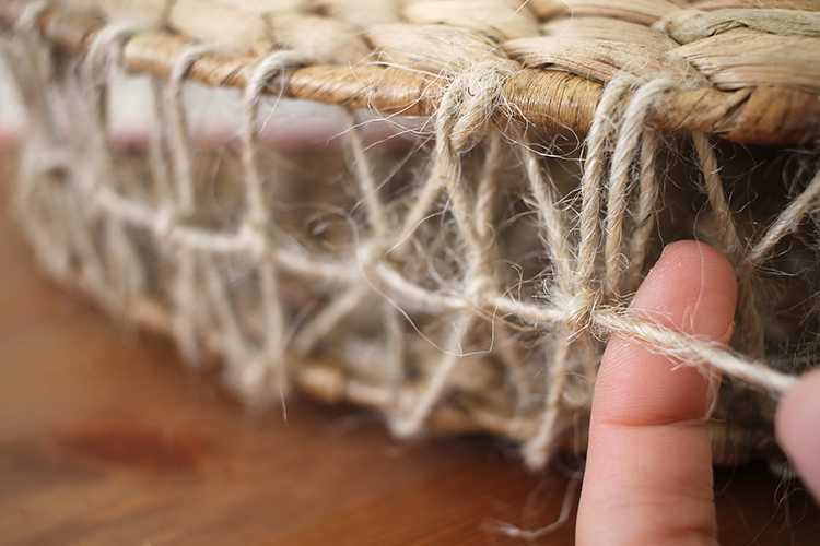 DIY Round Straw Bag SUGAR LANE