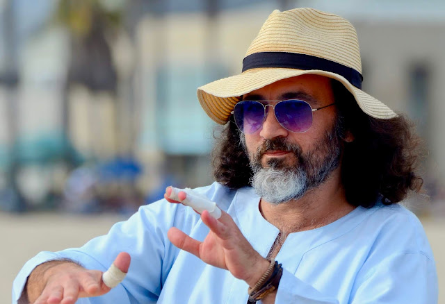 Omar Cherif at the Venice Beach Drum Circle by @valzzz_ani — 12 August 2017