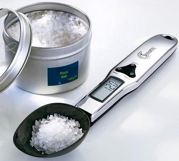 Stainless Steel Digital Spoon Scale With 2 Spoons