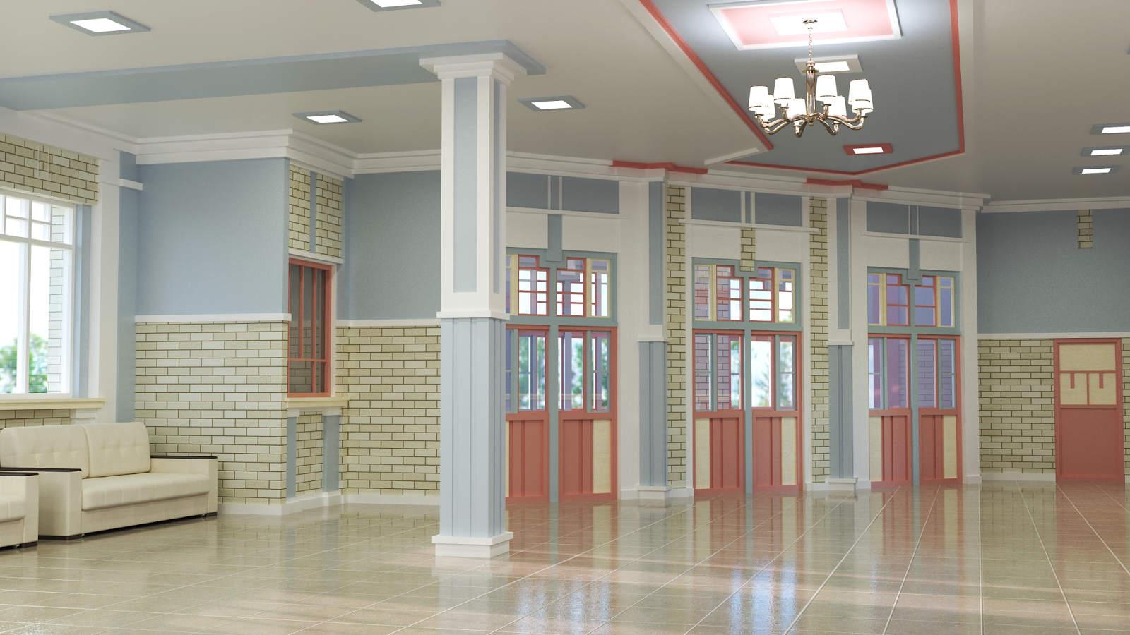 Интерьер сельского клуба Интерьер сельского клуба