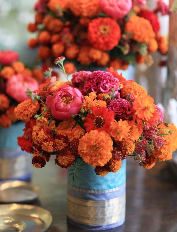 A Creative Project: Decorating with marigolds- indian ...