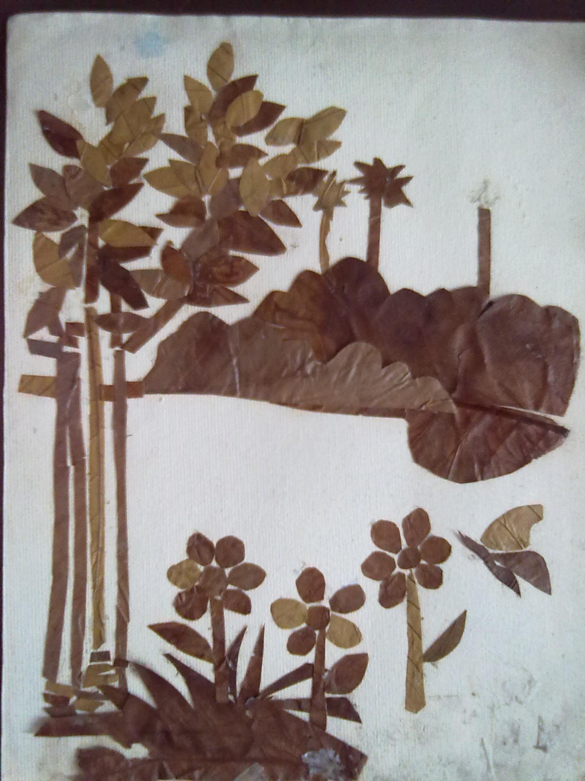 Creative Art and Craft Dry Leaf Art