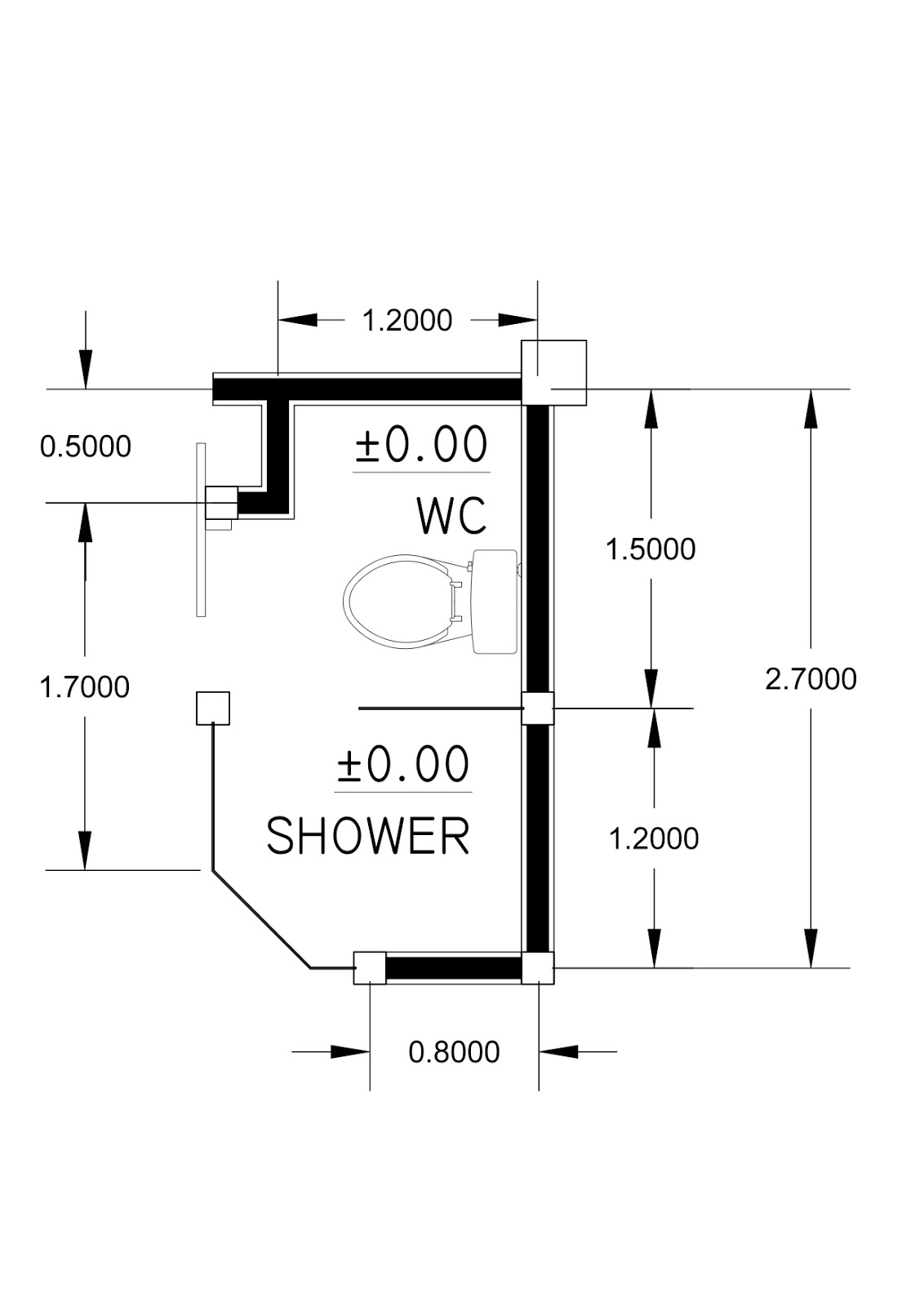 Denah Kamar Mandi Minimalis