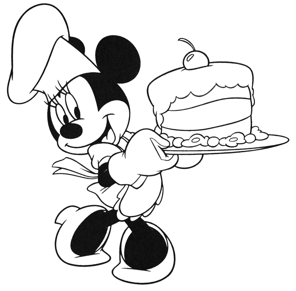 Disney Coloring Page: Minnie Mouse Coloring Page