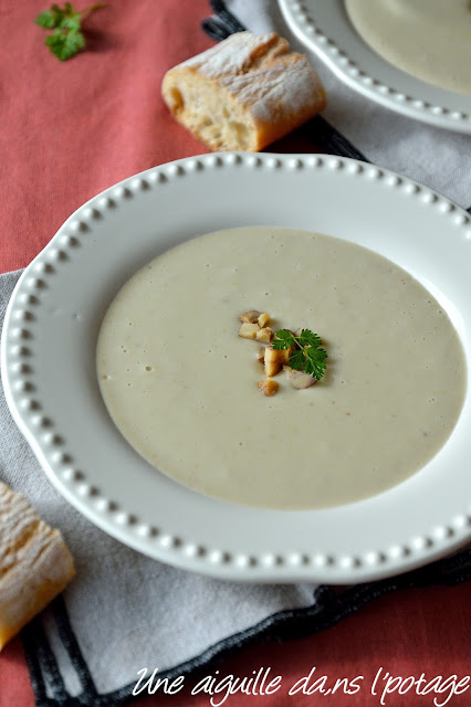 Velouté de topinambours aux châtaignes